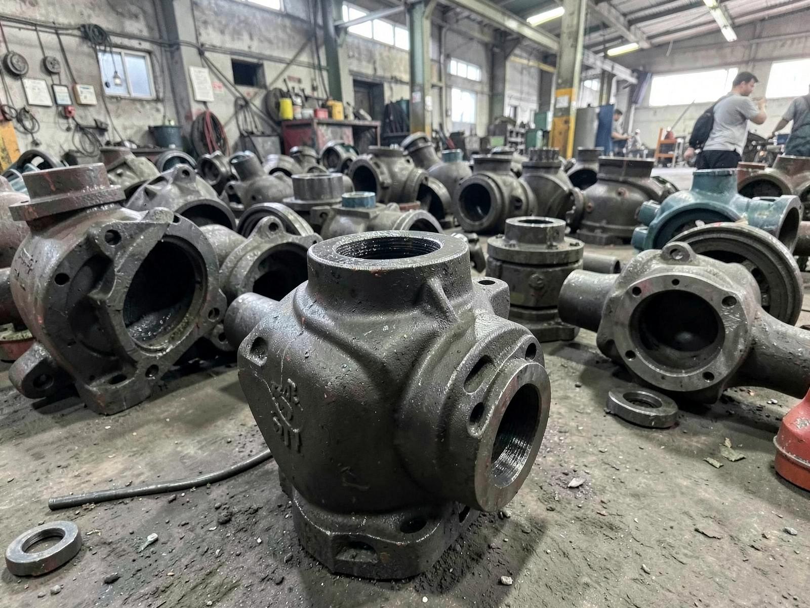Ductile iron valve body castings