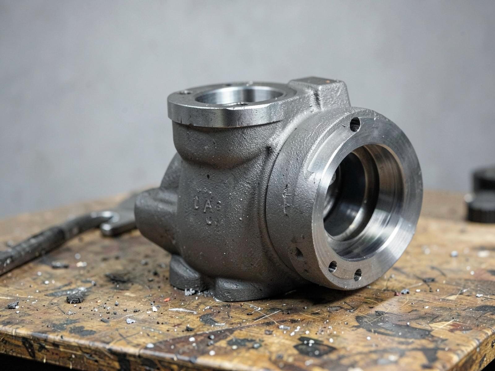 Grey cast iron machine housing
