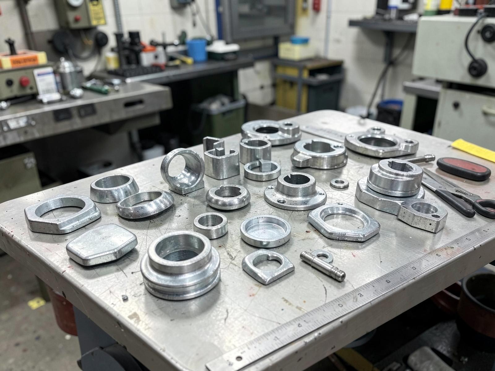 Assorted non-ferrous cast components